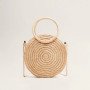 Round leather bag